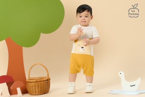  Bộ body liền cộc tay La Pomme hoạ tiết đáng yêu 