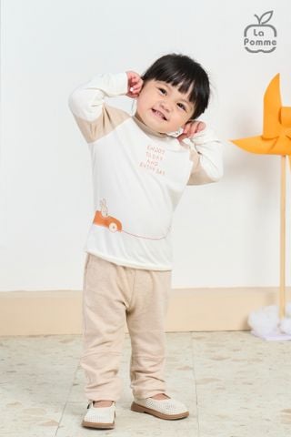  Bộ dài tay La Pomme phối màu Ô tô 