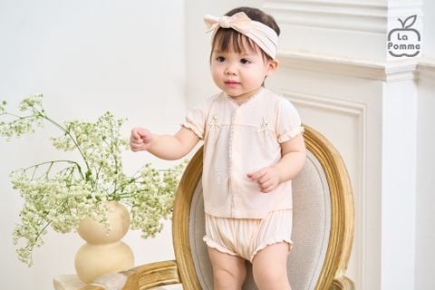  Bộ cộc tay kèm băng đô La Pomme Deluxe Quý Cô Thỏ Điệu 