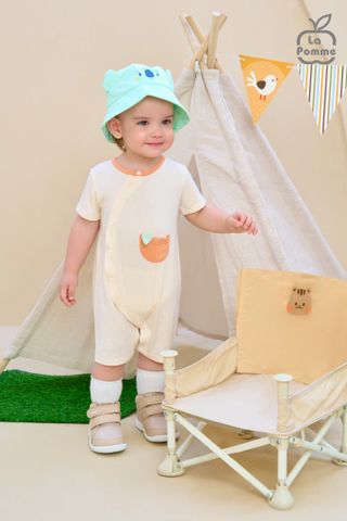  Body cộc tay La Pomme Trái cam cách điệu 