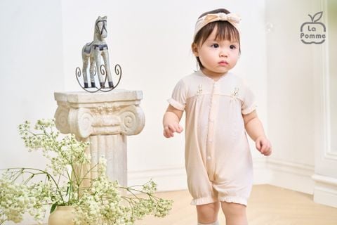  Body cộc tay kèm băng đô La Pomme Deluxe Quý Cô Thỏ Điệu 