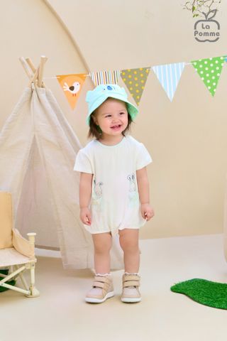  Body cộc tay La Pomme Bèo nhún phối màu 