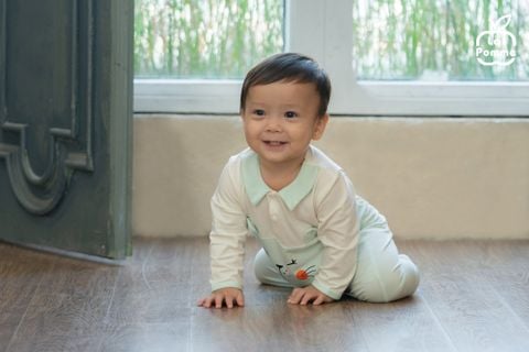  Body dài tay La Pomme cổ Peter Pan đáng yêu 