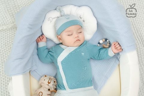  Bộ dài tay cúc lệch La Pomme bé yêu năng động 