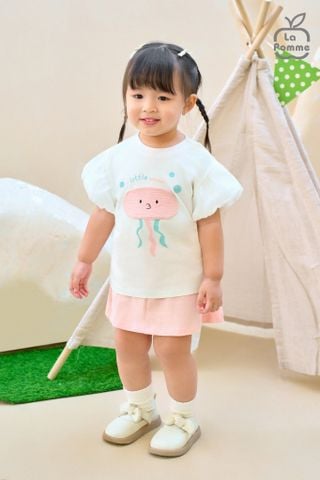  Bộ cộc tay La Pomme Sứa nhỏ bồng bềnh 