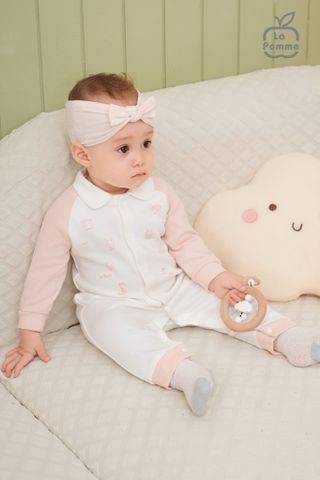  Băng đô sơ sinh La Pomme hoạ tiết 