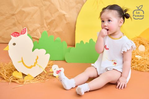  Body cộc tay La Pomme Phối Bèo cùng Bạn Vịt Lém Lỉnh 