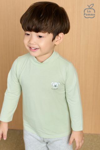  Áo Cổ 3cm La Pomme giữ nhiệt in gấu 