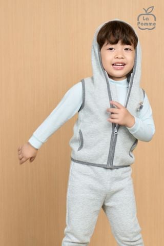  Áo Gile kèm mũ La Pomme sticker dễ thương 