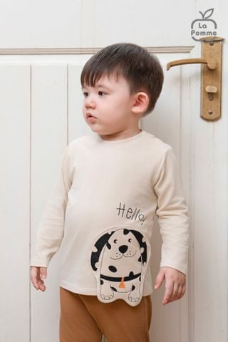  Bộ dài tay La Pomme Hello Puppy 
