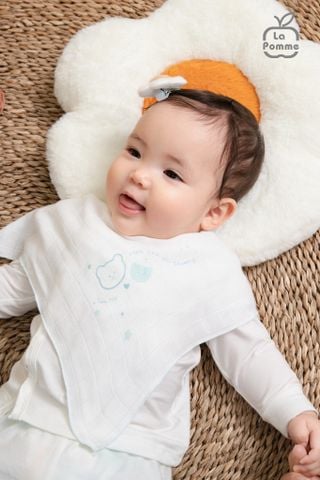  K001 - Set 5 Khăn sữa sợi tre lụa La Pomme phối màu (30x30cm) 