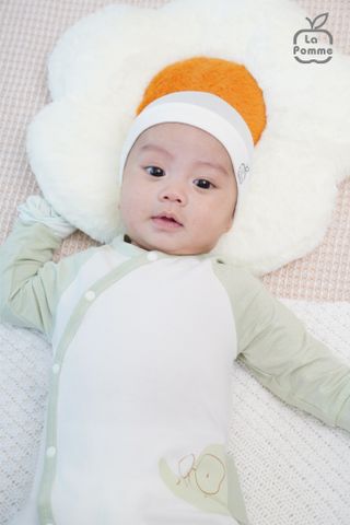  Body dài tay La Pomme phối màu 