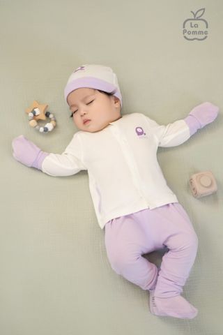  Set bao tay bao chân sơ sinh La Pomme Bonjour 