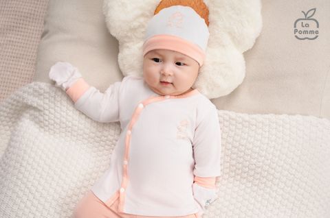  Bộ dài tay cúc lệch La Pomme phối màu 