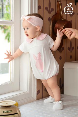  Body cộc tay La Pomme Thỏ nơ dễ thương 