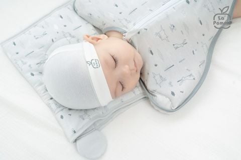  Nhộng chũn chip ngủ sơ sinh La Pomme hoạ tiết 