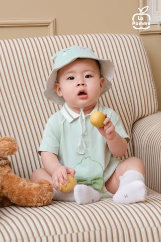  Body cộc tay La Pomme Thỏ nơ dễ thương 