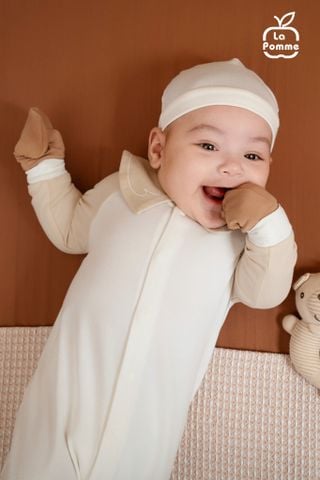  Body dài tay La Pomme cổ cách điệu ngộ nghĩnh 