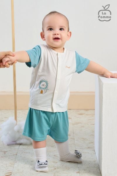  Bộ cộc tay Lapomme in động vật ngộ nghĩnh 