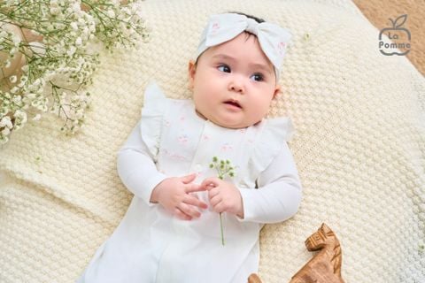  Body dài kèm băng đô La Pomme Deluxe Hoa nhí xinh xắn 