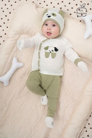  Mũ sơ sinh La Pomme Chó đốm 
