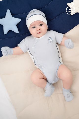  Body chip cộc tay La Pomme Ngôi sao nhỏ - Xanh 