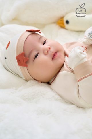  Bộ dài tay cúc lệch La Pomme ngỗng con hoạt bát 