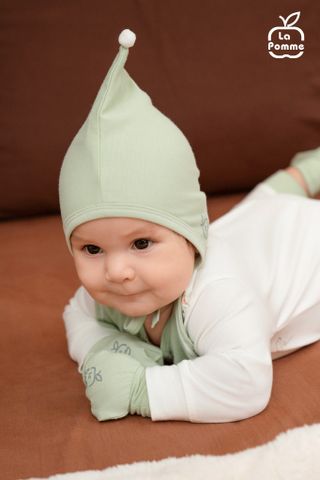  Body dài tay La Pomme lá cổ cách điệu 