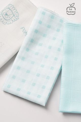  K002 Set 2 Khăn sữa sợi tre lụa La Pomme phối màu (75x75cm) - Nắng mùa xuân 