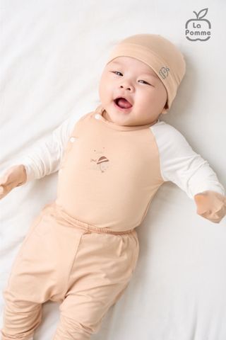  Bộ Dài Tay La Pomme Cúc lệch Puppy - Xanh bạc hà 2 