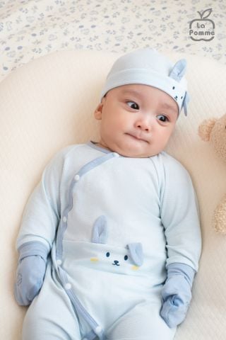  Body dài tay La Pomme tai thỏ xinh xắn 