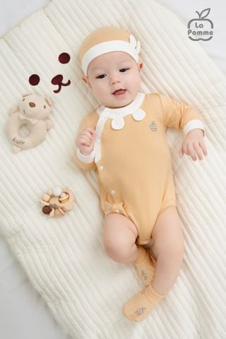  Body chip dài tay La Pomme Happy Days 