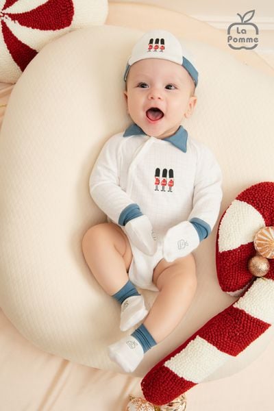  Set body chip dài tay kèm quần La Pomme Chú lính chì 