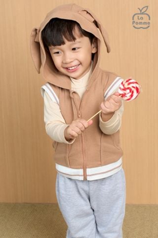  Áo Gile La Pomme bo gấu tai dài 
