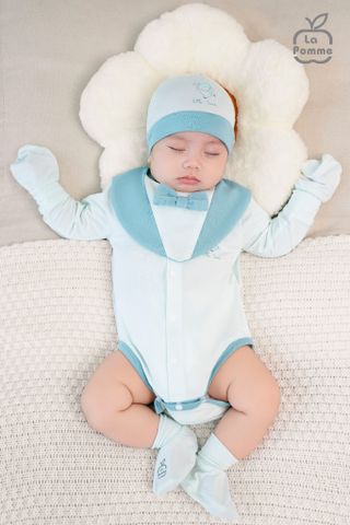  Set bao tay bao chân La Pomme pastel xinh xắn 