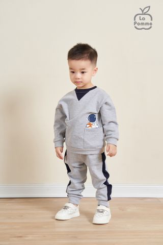  Bộ dài tay La Pomme Spaceman & Stars - Xanh 