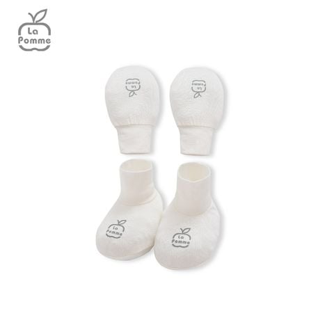  Set bao tay bao chân La Pomme Tiger Cub - Trắng 