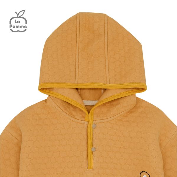  C031 Áo khoác La Pomme có mũ người bạn kính cận - Vàng 