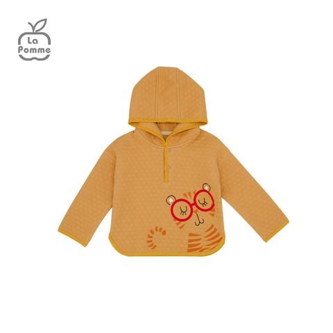  C031 Áo khoác La Pomme có mũ người bạn kính cận - Vàng 