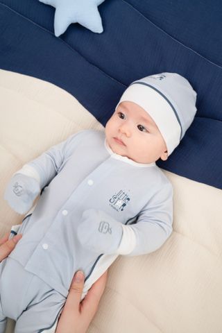  Bộ dài tay La Pomme cúc thẳng Ngôi sao nhỏ 