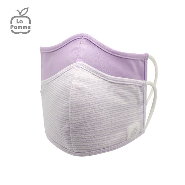  Set 2 chiếc khẩu trang 4 lớp cho bé La Pomme - Gam 15 (Size M) 