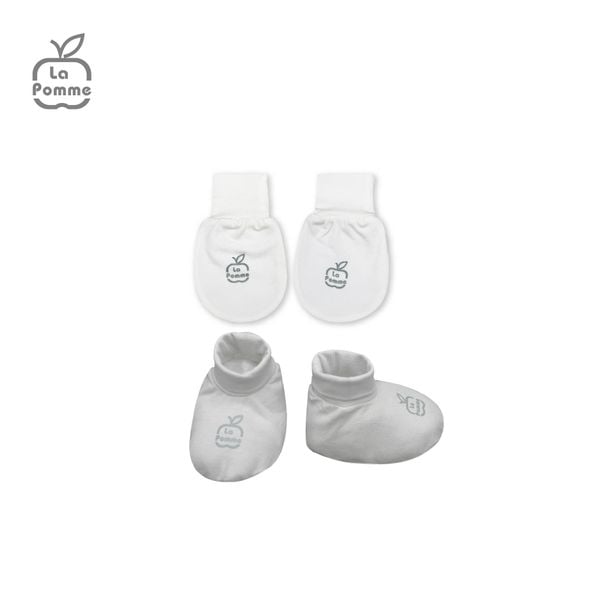  GHF059 Set bao tay bao chân La Pomme Thỏ Bunny - Be Hồng 