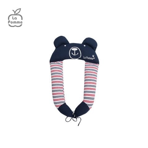  Gối chữ U đa năng La Pomme Baby Bear - Kẻ Xanh 