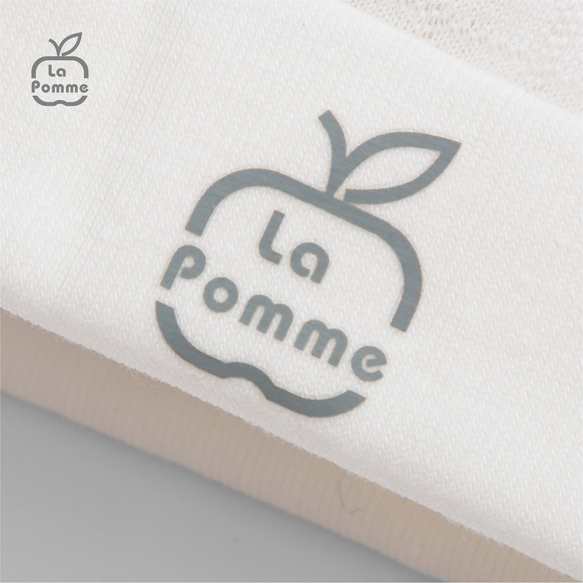  H045 Mũ sơ sinh La Pomme Xương rồng - 0M Xanh mint 