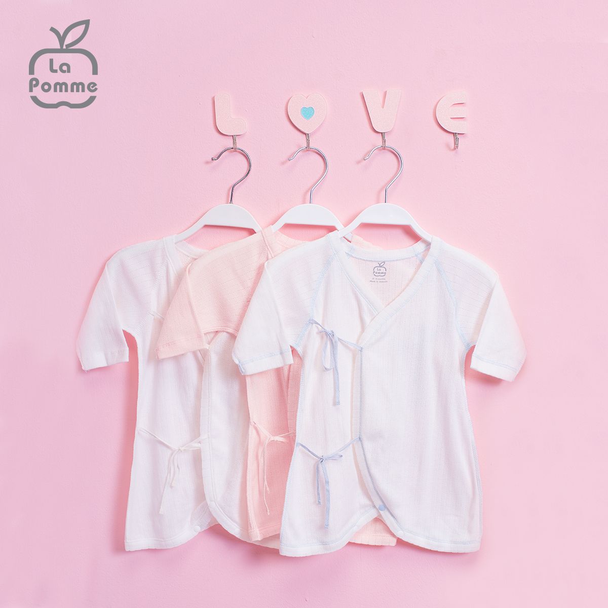  Pijama cài dây viền màu 