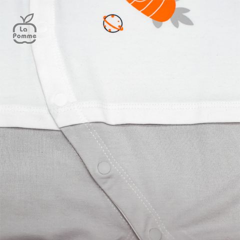  JL059 Body dài tay La Pomme Thỏ Bunny - Trắng Ghi 