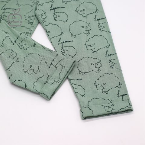  SL205 Bộ dài tay Đàn cừu nhỏ La Pomme - Xanh 