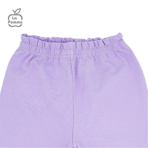  SL216 Bộ dài tay cừu nhỏ đeo nơ La Pomme - Tím 