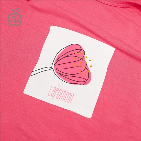  SS211 Bộ cộc tay La Pomme hoa Tulip - Hồng 