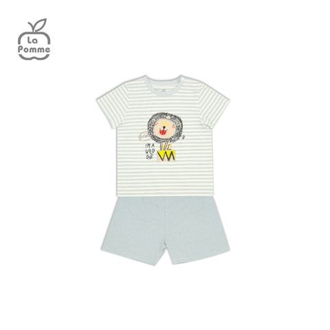  SS240 Bộ cộc tay La Pomme Xiếc sư tử - Hồng 